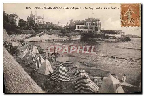 Cartes postales Pontaillac Royan La Plage Sud Maree haute