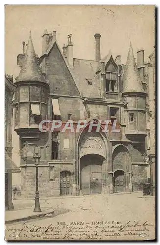 Cartes postales Paris L&#39Hotel de Sens
