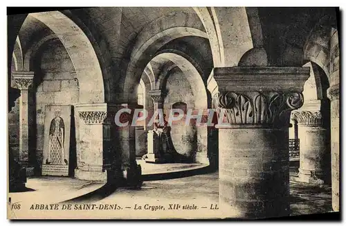 Ansichtskarte AK Abbaye De Saint Denis La Crypte