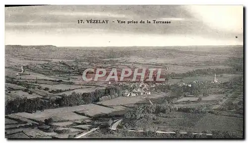 Cartes postales Vezelay Vue Prise de la Terrasse