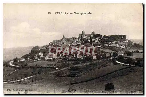 Cartes postales Vezelay Vue Generale