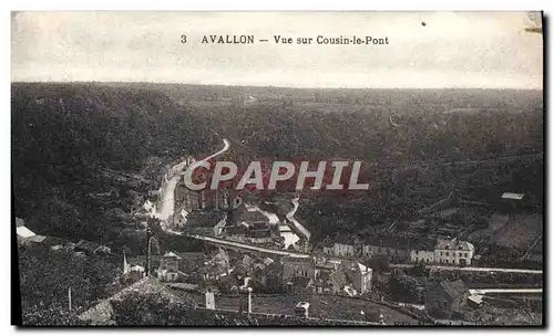 Cartes postales Avallon Vue Sur Cousin le Pont