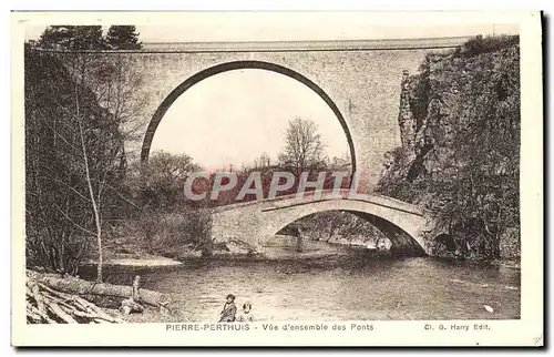 Cartes postales Pierre Perthuis Vue d&#39ensemble Des Ponts