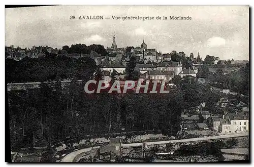 Cartes postales Avallon Vue Generale Prise de la Morlande