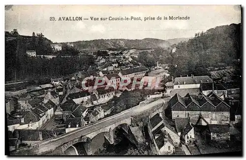 Ansichtskarte AK Avallon Vue sur Cousin le Pont prise de la Morlande