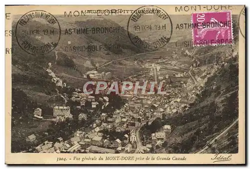 Cartes postales Mont Dore Prise de la Grande Cascade