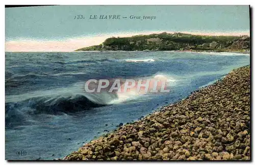 Cartes postales Le Havre Gros Temps