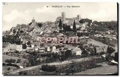 Cartes postales Vezelay Vue Generale