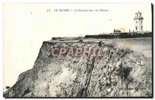 Ansichtskarte AK Le Havre La Falaise Vers les Phares