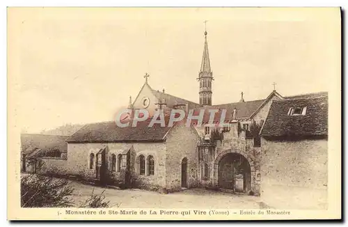 Cartes postales Monastere de Ste Marie de la Pierre Qui Vire Entree du monastere