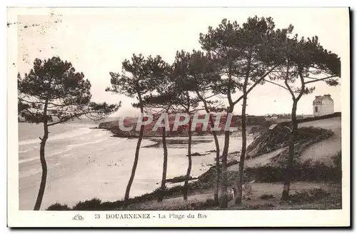 Ansichtskarte AK Douarnenez La Plage du Ris