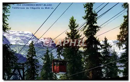 Cartes postales Chamonix Mont Blanc Teleferique de l&#39aiguille du Midi