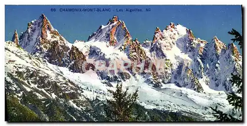 Cartes postales Chamonix Mont Blanc Les Aiguilles