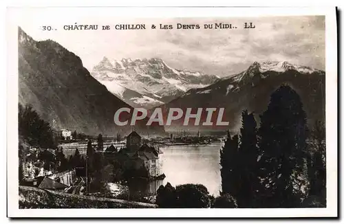 Cartes postales Chateau De Chillon Les Dents Du Midi