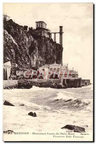 Cartes postales Mentone Ristaurante Casino dei Balri Rossi