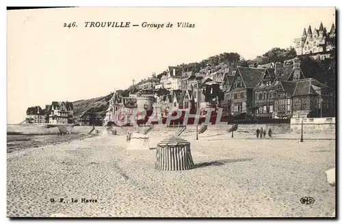 Cartes postales Trouville Groupe de Villas