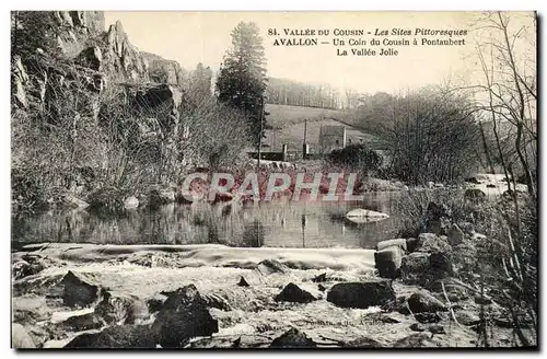 Ansichtskarte AK Avallon Un Coin du Cousin a Pontaubert La vallee Jolie