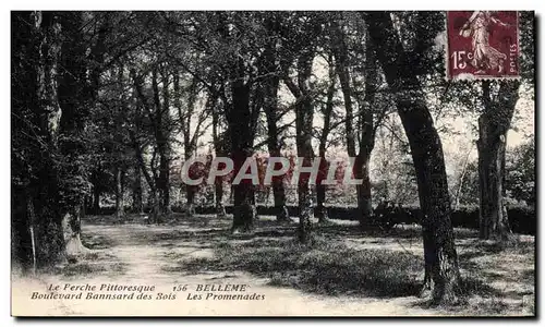 Cartes postales Belleme Les Promenades Boulevard Bannsard des Bois