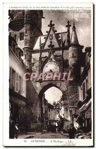 Cartes postales Auxerre L&#39horloge