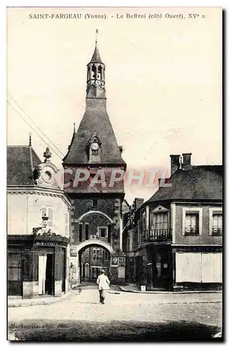 Cartes postales Saint Fargeau Le Beffroi