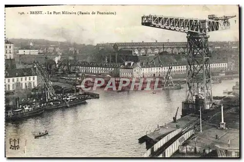 Cartes postales Brest Le Port Militaire Bassinn de Pontaniou