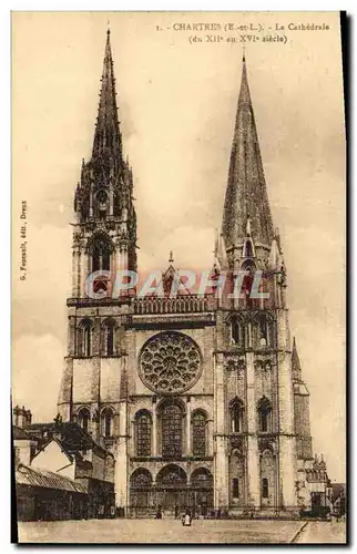 Cartes postales Chartres la Cathedrale