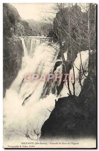 Cartes postales Servance Cascade du Saut de L&#39Ognon