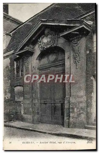 Cartes postales Bernay Ancien Hotel Rue D'Alencon