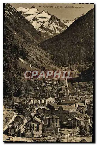 Ansichtskarte AK Cauterets et les Sommets Neigeux