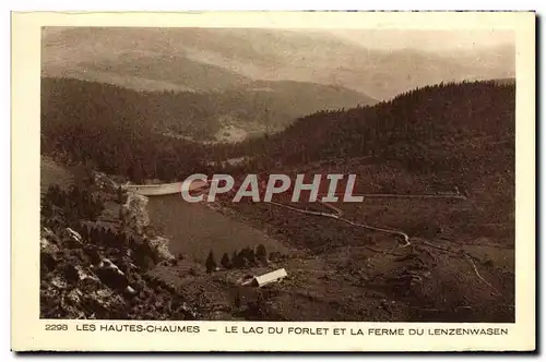 Cartes postales Les Hautes Chaumes Le Lac Du Forlet Et La Ferme Du Lenzenwasen