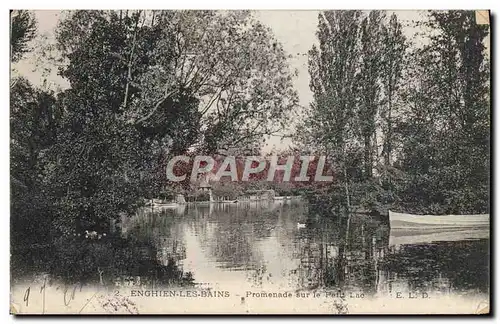 Ansichtskarte AK Enghien Les Bains Promenade Sur le Petit Lac