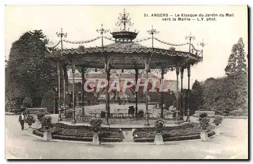 Cartes postales Angers le Kiosque du Jardin du Mall Vers la Mairie