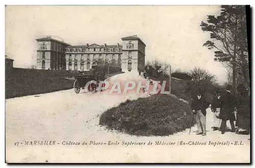 Ansichtskarte AK Marseille Chateau du Pharo Ecole superieure de Medecine Ex chateau Imperial