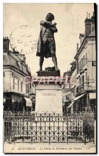 Ansichtskarte AK Montargis La Statue de Mirabeau Par Gaudez