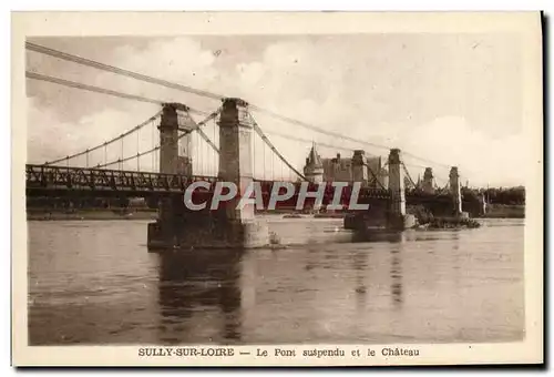 Cartes postales Sully Sur Loire Le Pont Suspendu et le Chateau