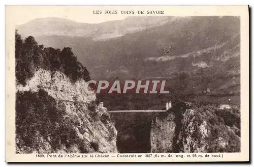 Cartes postales Pont de l'abime sur le Cheran