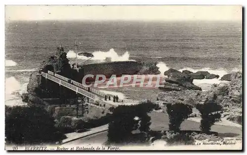 Cartes postales Biarritz Rocher et Esplanade de la Vierge