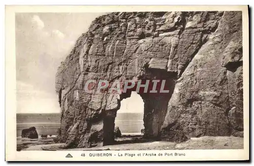 Cartes postales Quiberon Le Plage et L'Arche de Port blanc