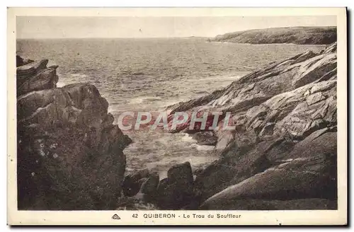 Ansichtskarte AK Quiberon Le Trou du Souffleur