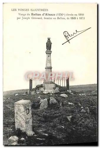 Cartes postales Les Vosges Illustrees Vierge du Ballon d&#39Alsace