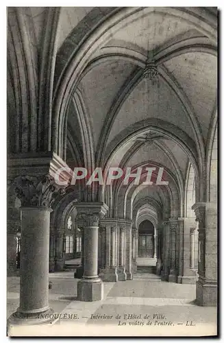 Cartes postales Angouleme Interieur de l&#39hotel de ville Les voutes de l&#39entree