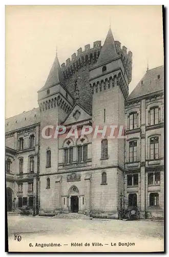Cartes postales Angouleme Hotel de Ville Le donjon
