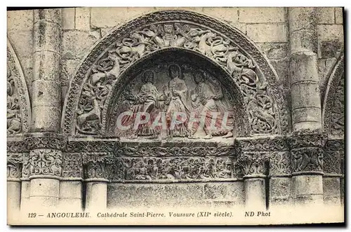 Cartes postales Angouleme Cathedrale Saint Pierre Voussure