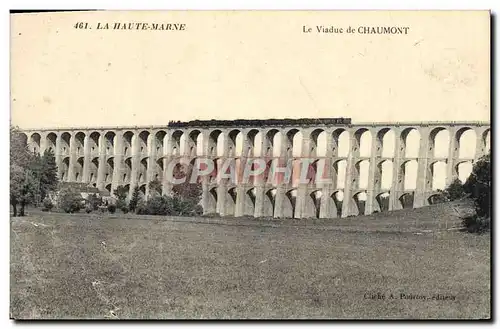 Cartes postales La Haute Marne Le Viaduc de Chaumont Train