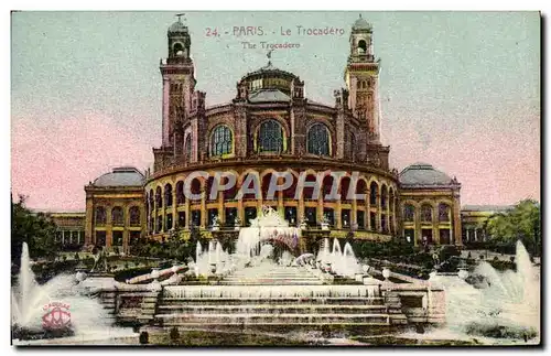 Cartes postales Paris Le Trocadero