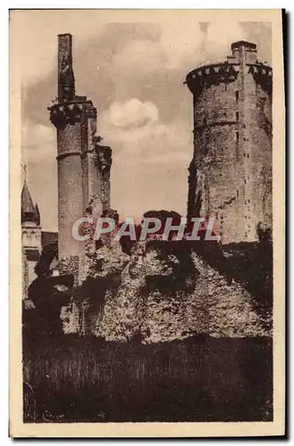 Ansichtskarte AK Mehun sur Yevre Ruines du Chateau Chateau Charles VII