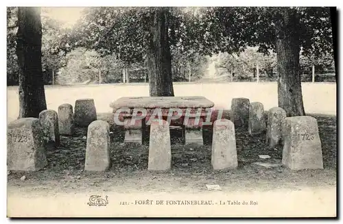 Ansichtskarte AK Foret De Fontainebleau La table du roi