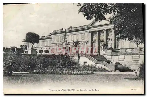 Ansichtskarte AK Chateau de Compiegne Facade sur le Parc