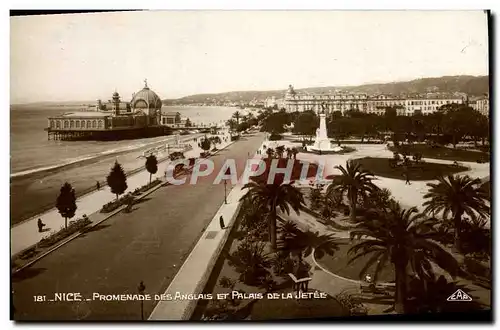 Cartes postales Nice Promenade Des Anglais Et Palais De La Jetee