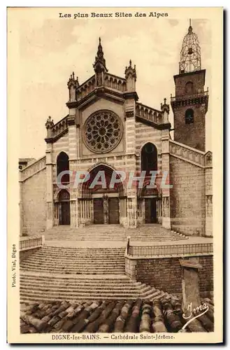 Cartes postales Digne les Bains Cathedrale Saint Jerome